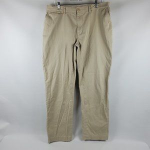 Polo by Ralph Lauren Mens Suffield Fit Pants Flat Front Biege Size 37X33 Cotton